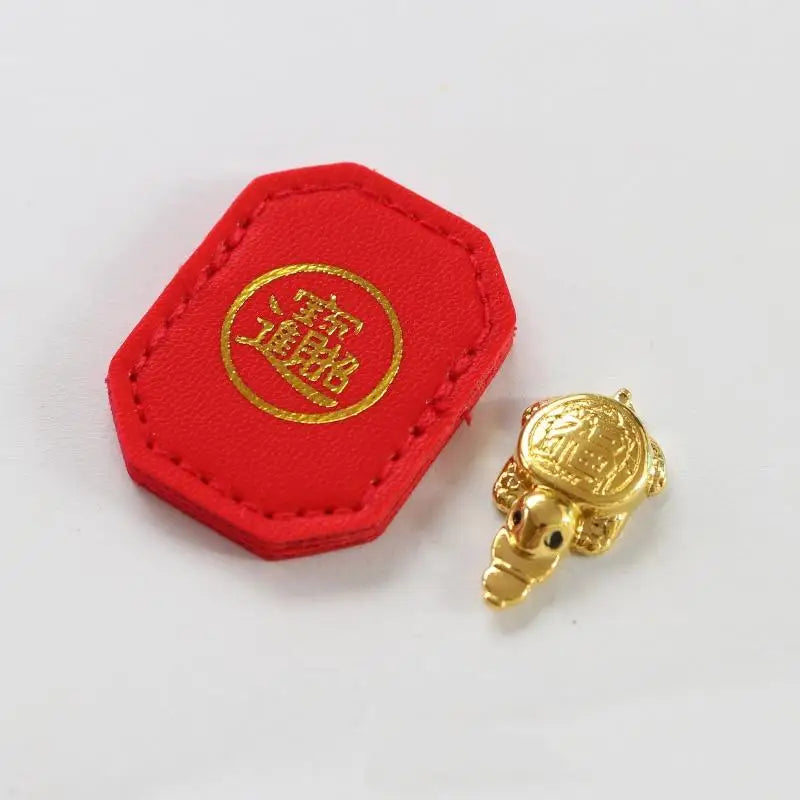Lucky USA Turtle Wallet Charm Money-biting Turtle Ornaments Decor For Longevity Protection & Financial Stability