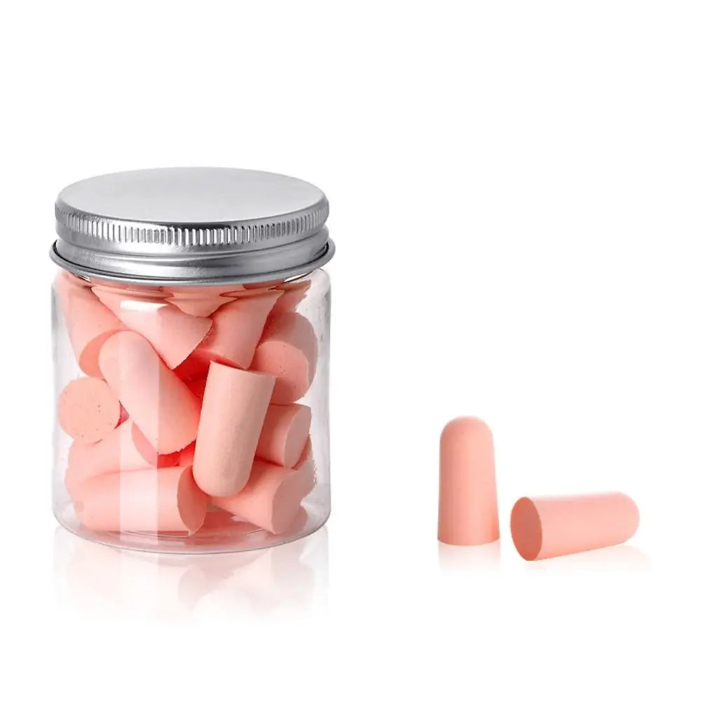 10/24/60/120Pcs Anti-noise Ear Plugs Slow Rebound Soft Tapered Noise Reduction Earplugs Multicolor Universal Hearing Protector