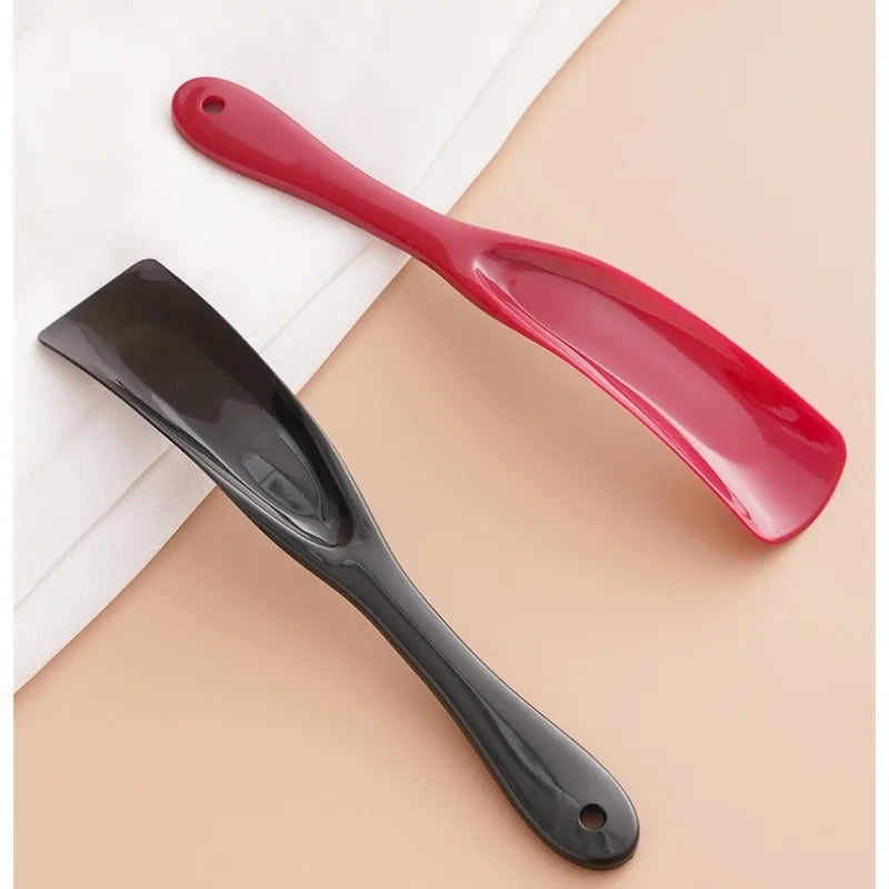 2PCS Unisex Long-Handle Shoe Horns USA Portable Plastic Shoe Helpers Non-Slip Easy-Wear Tools for Travel & Daily Use