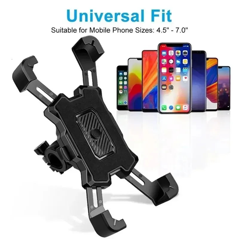 360° Rotatable Phone Holder Motorcycle Non-slip Cycling Phone Stand Motorcycle Bike Phone Mount Bracket for Mountain Bike Moto