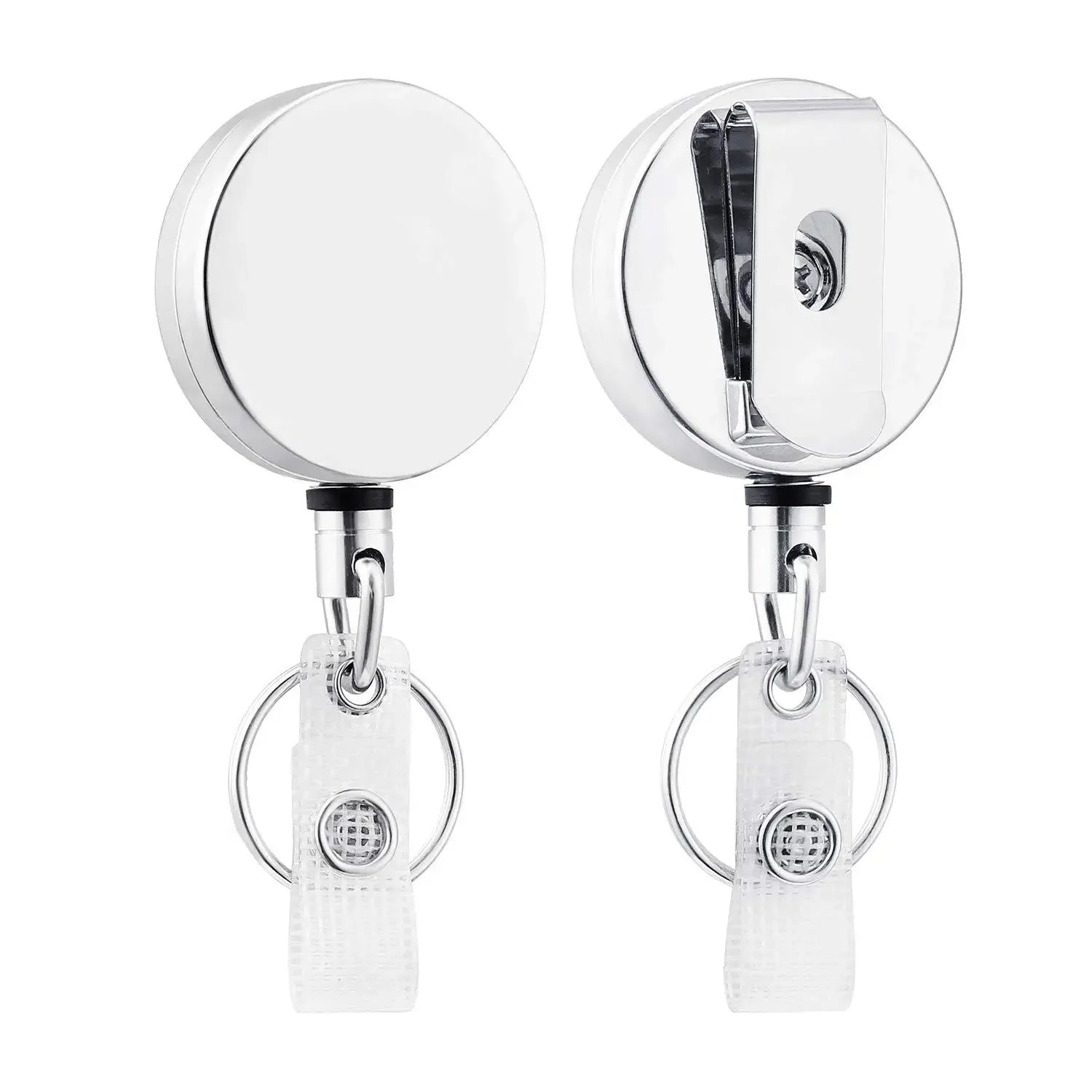 USA Wire Keychain Pull Recoil Sporty Key Ring Retractable Keyring Anti Lost ID Card Holder Telescopic Burglar Chain Organizer