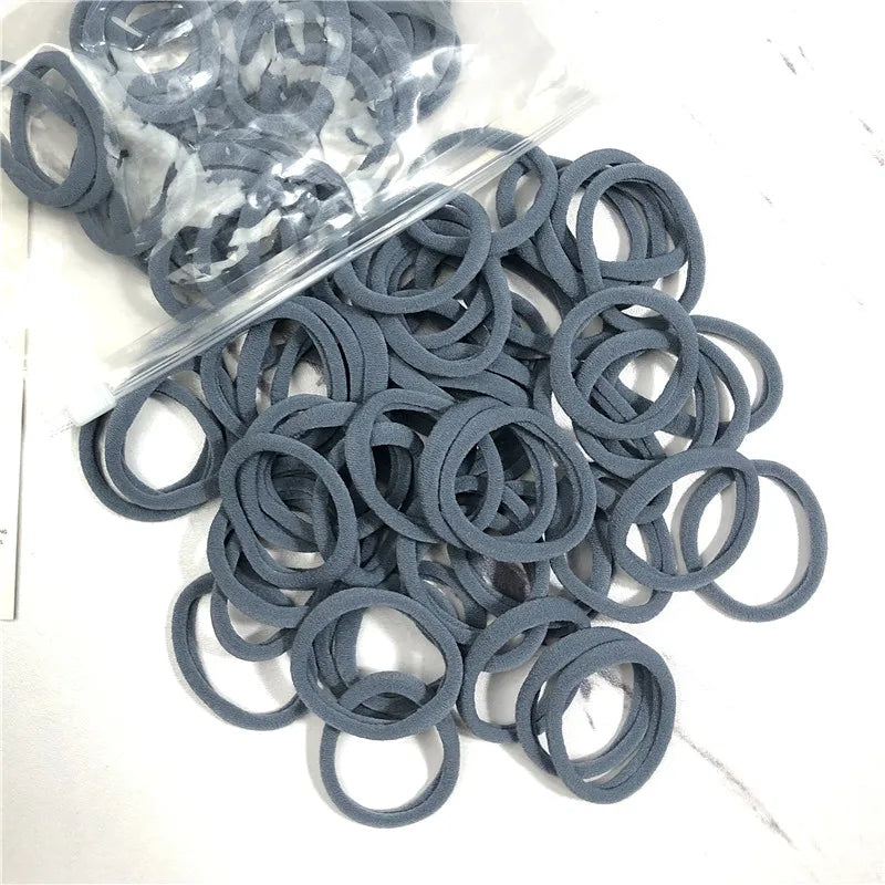 20/50PCS Hair Bands Canada for Women & Girls Basic Hair Rubber Ties 4cm Simple Elastic Ponytail Holders Hair Accessories