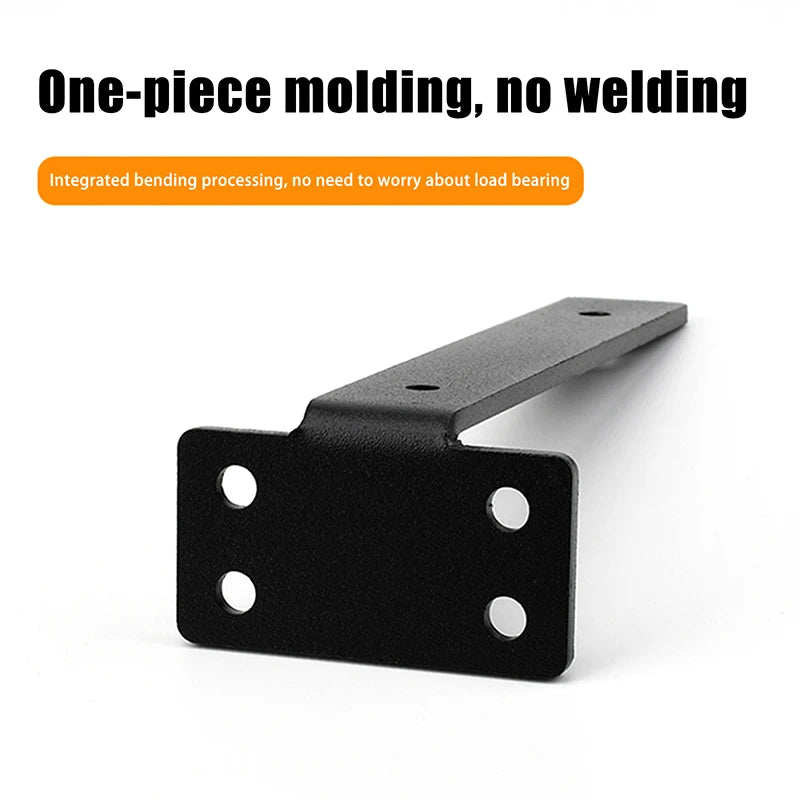 1 Set Heavy Duty Cast Iron Shelves Brackets Floating Shelf Brackets 4MM Thicked Invisible L Brackets For Shelves Support
