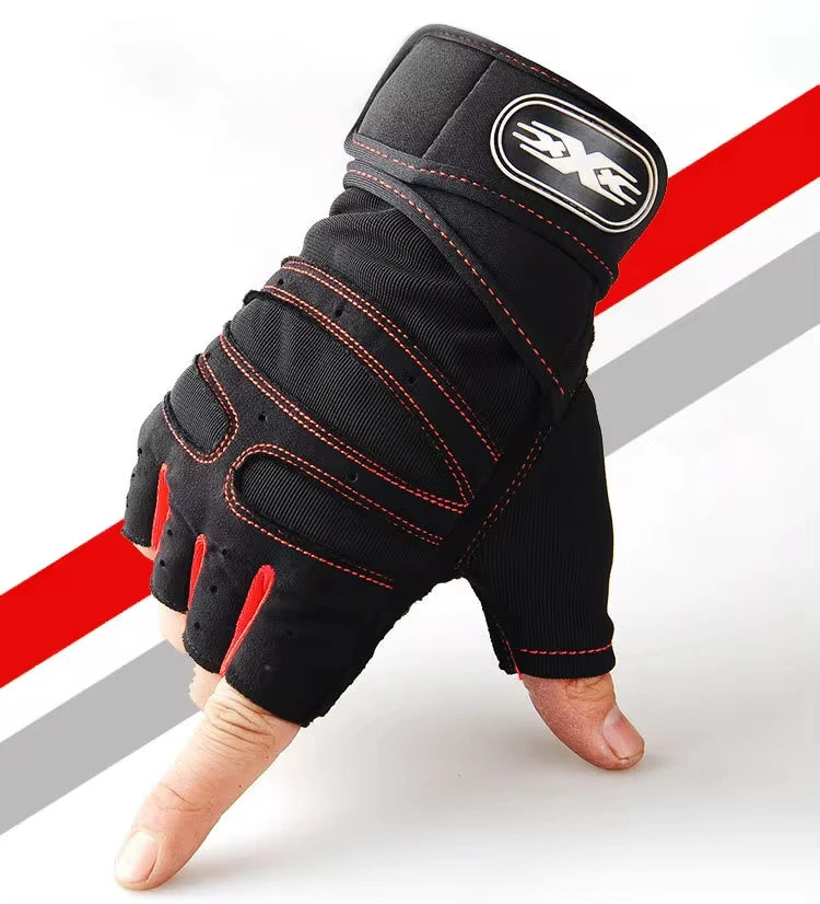 Gym Gloves USA for Men & Women Fitness Weightlifting Wristband Gloves for Bodybuilding, Training, Cycling & Shockproof Sports Exercise