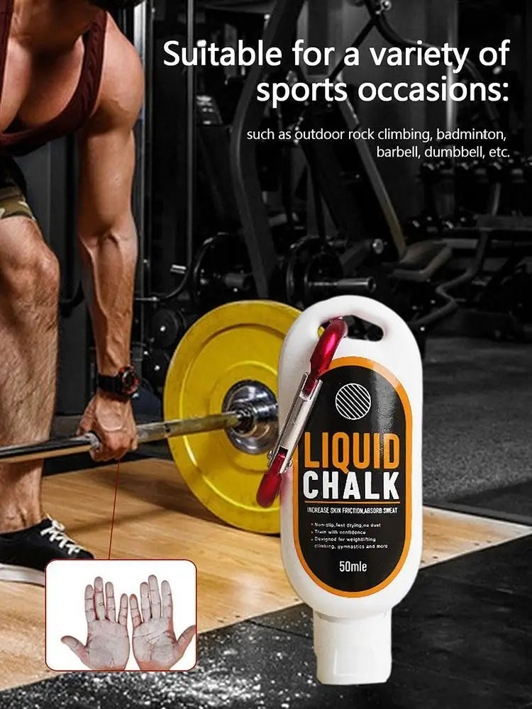 50/30ml Sports USA Liquid Magnesium Powder Fitness Lifting Anti Slip Cream Grip Liquid Magnesium For Pole Dancing Rock Climbing