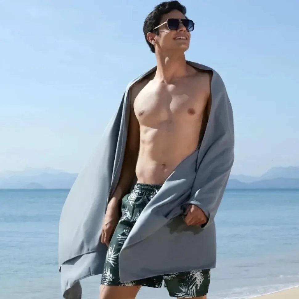 Quick-Dry Microfiber USA Towel - Ultra Absorbent, Compact & Sandproof for Gym, Beach, Travel & Swimming, Lightweight Sports Towel
