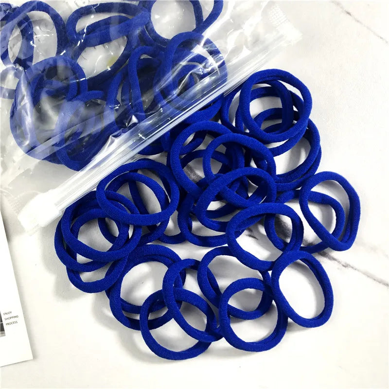 20/50PCS Hair Bands Canada for Women & Girls Basic Hair Rubber Ties 4cm Simple Elastic Ponytail Holders Hair Accessories