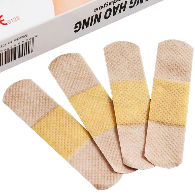 50/100PCS Waterproof Breathable Adhesive Plasters Canada Wound Dressing Hemostasis Stickers First Aid Medical Gauze Bandages Band-Aids