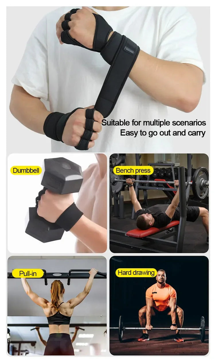 Training Sport USA Gloves for Men Women Workout Gloves Fitness Body Building Weightlifting Gym Hand Wrist Palm Protector Gloves