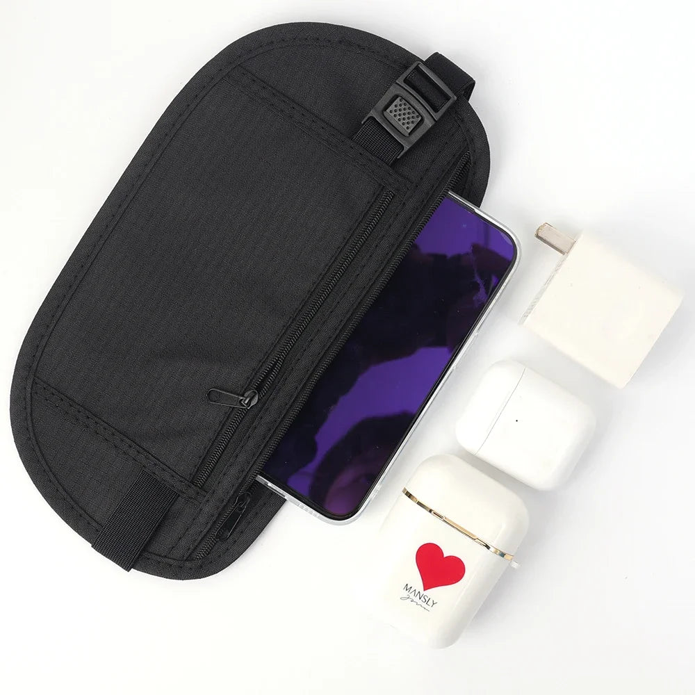 Running Waist Bag Canada Double-Layer Concealed Fanny Pack Slim Anti-Theft Travel Money Belt Waterproof Belt Bag for Men & Women Sports