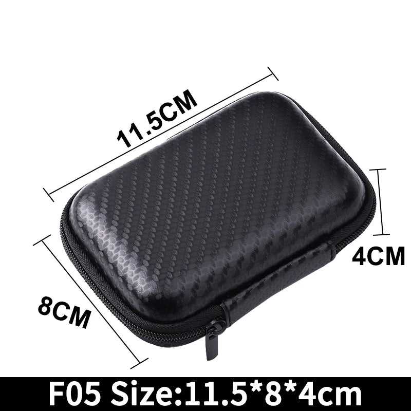 Earphone Data Storage USA Bag Oval Square Rectangle Cable Organizer Bags Mini Zipper Pouch Tech Gadgets Portable Charger U Disk Case