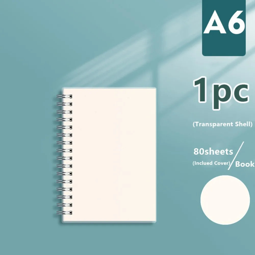 A4/A5/A6/B5 Coil Notebook Grids/Blank/Horizontal Line Flip Over Design Sketchbook Diary Book School Office Supplies Diary Book