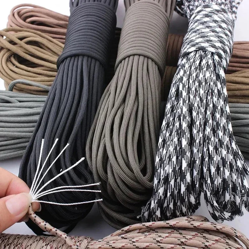 USA Paracord 7 Strand 4mm Durable Camping Accessories Outdoor Survival DIY Bracelet Rope Hiking Clothesline Camping Gadgets