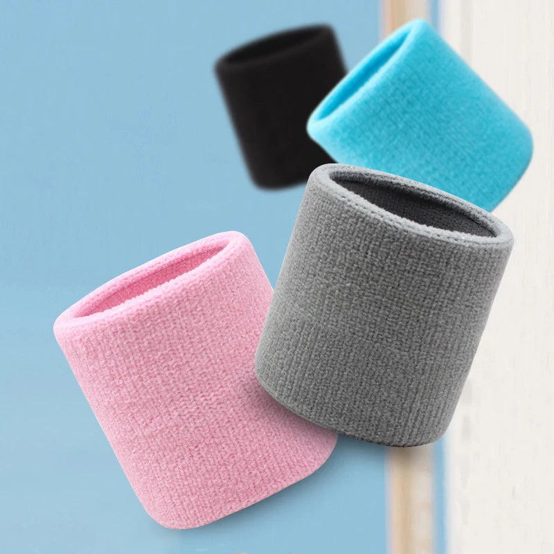 Cotton Wrist Support Band USA Sports Sweat Towel Wristband Tennis Wrist Guard Protector Strap for Fitness, Running & Gym Training