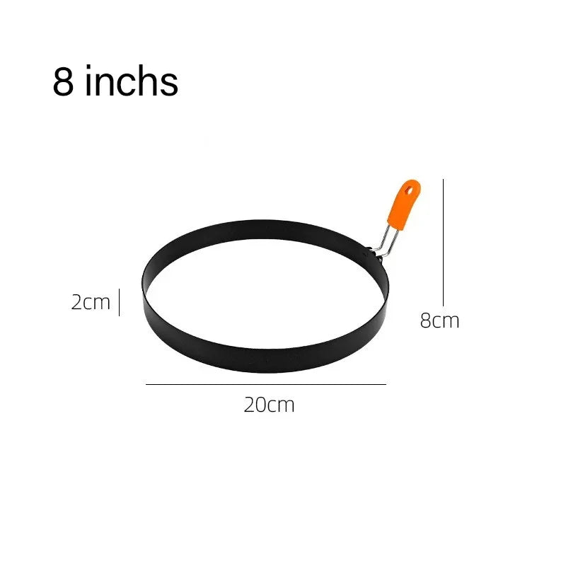 Anti-scald Egg Fried Ring Professional Stainless Steel Nonstick Round USA Pancake Mold Cooking Egg Mould Breakfast Sandwich Tools