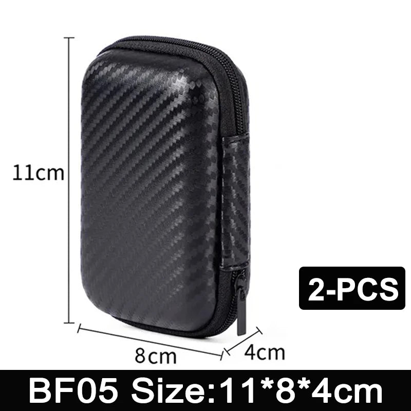 Earphone Data Storage USA Bag Oval Square Rectangle Cable Organizer Bags Mini Zipper Pouch Tech Gadgets Portable Charger U Disk Case