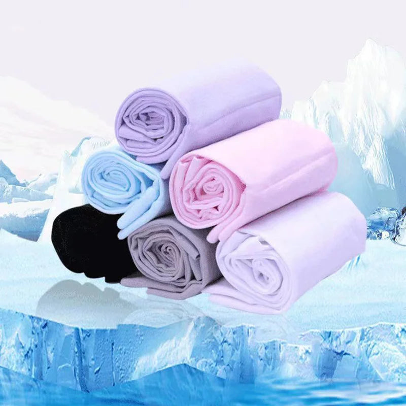 1 Pair Summer Ice Silk Arm Sleeves Canada Sun UV Protection Hand Cover Outdoor Elastic Half-Finger Gloves