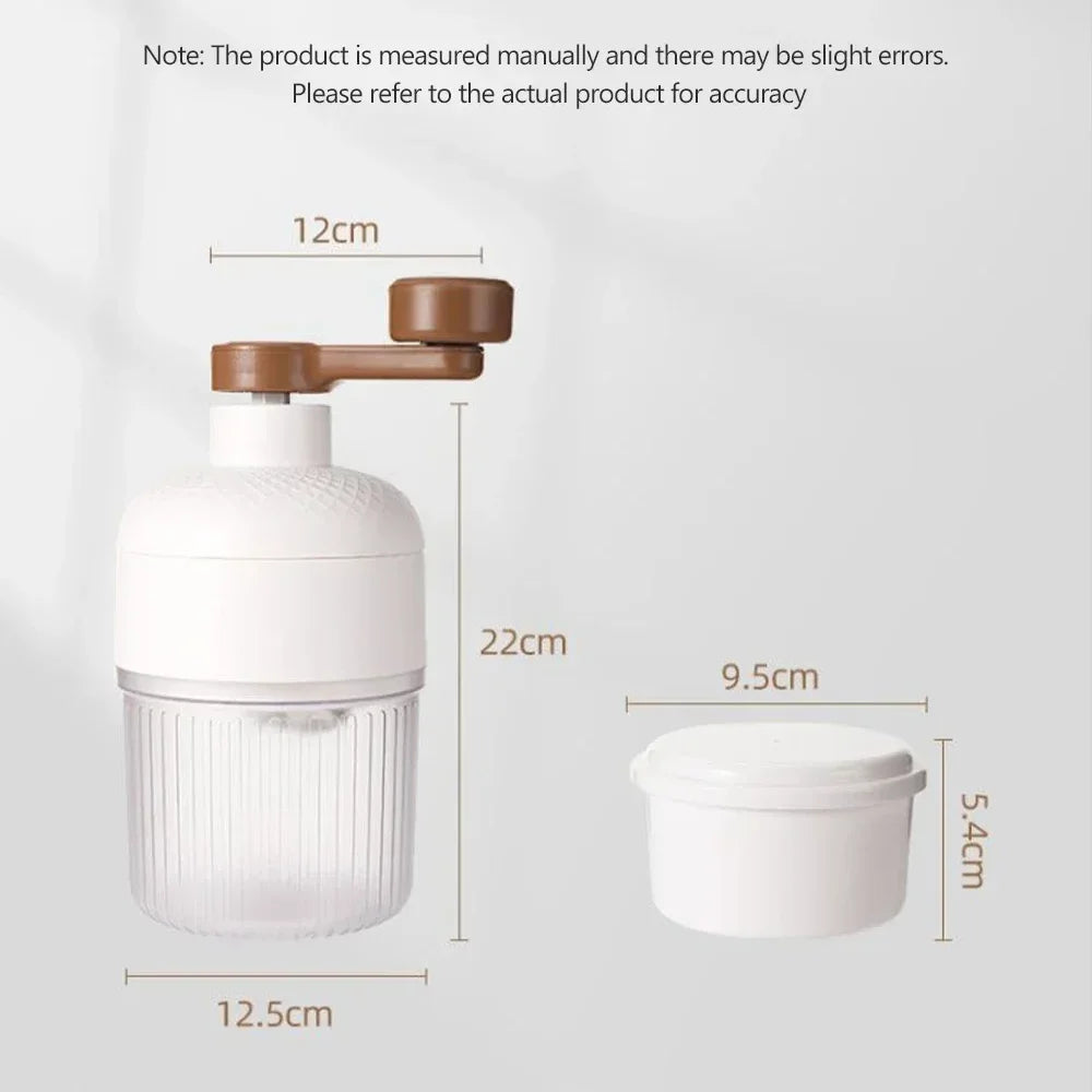 Shaved Ice Machine Snow Cone Machine Manual Portable Ice Crusher and Shaved Ice Machine BPA Free for Home Kitchen and Picnic