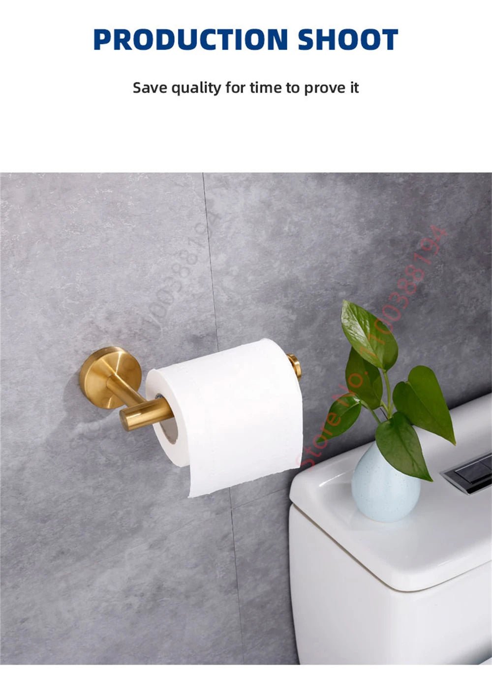 Adhesive Toilet Roll Paper Holder USA Wall-Mount No-Drill Tissue Towel Dispenser Stainless Steel Kitchen Bathroom Organizer Storage Stand - Ammpoure