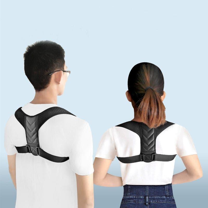 Adjustable Back Shoulder Posture Corrector Belt UK Clavicle Spine Support Brace Reshape Body Health Fixer Tape corrector - Ammpoure Wellbeing