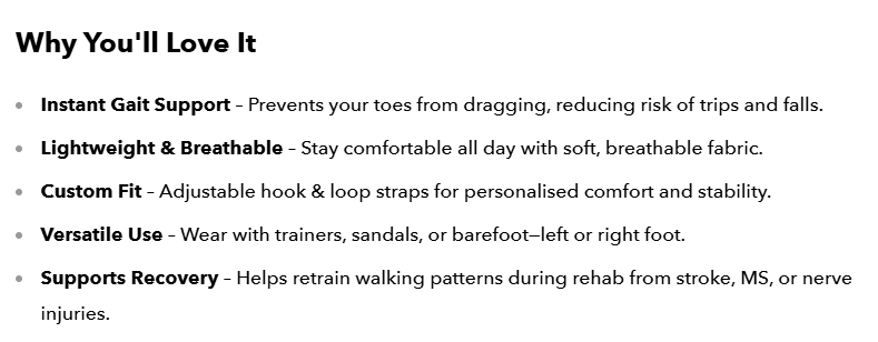 Adjustable Foot Drop Splint Brace Orthosis Ankle Joint Fixed Strips UK Guards Support Sports Hemiplegia Rehabilitation Equipmen for Children - Ammpoure