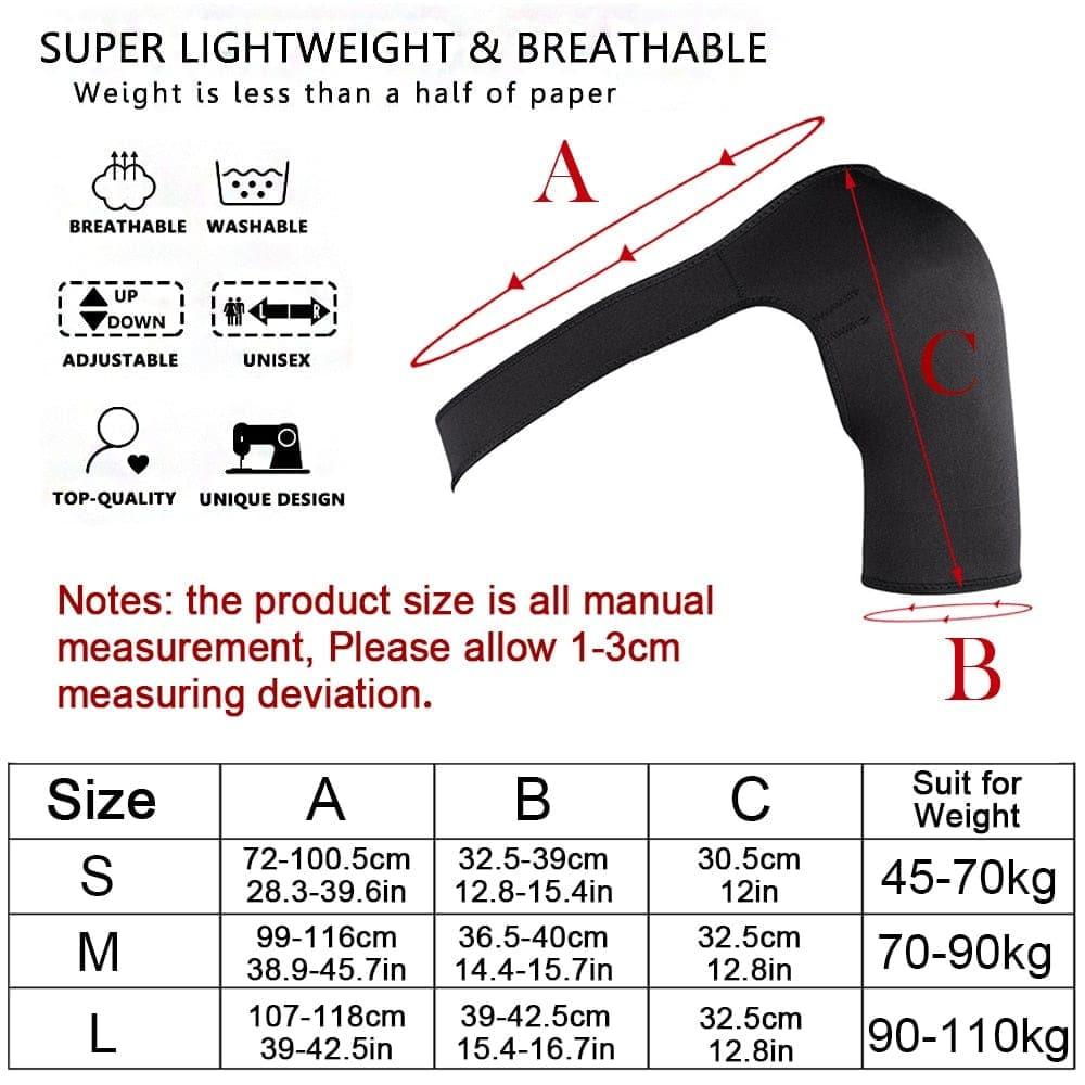 Adjustable Gym Sports Care Single Shoulder Support Belt UK - Ammpoure Wellbeing