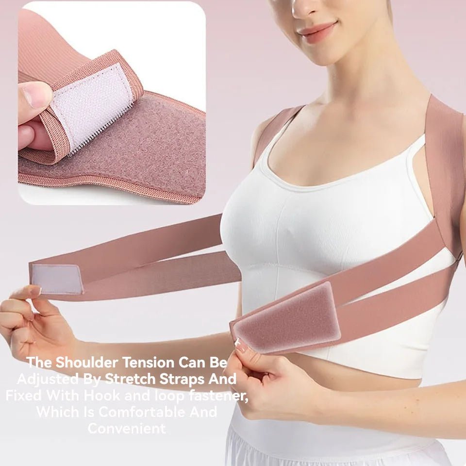 Adult Hunchback Corrector Invisible Back Straightening Stretching Straight Back Open Shoulder Lumbar Correction Belt Men Women - Ammpoure