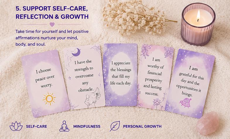 Affirmation Cards Printable, Gratitude Resilience Quotes, Daily Mindset Journal Inserts (Digital PDF) - Ammpoure