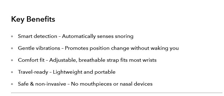 Anti Snore Wristband, Anti Snoring Devices UK - Ammpoure