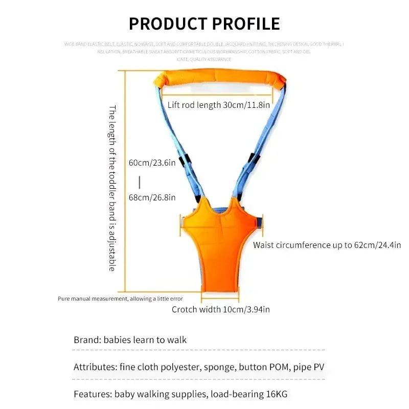 Baby Infant Toddler Harness Walk Learning Assistant Walker Jumper Strap Belt Safety Reins Harness - Ammpoure Wellbeing