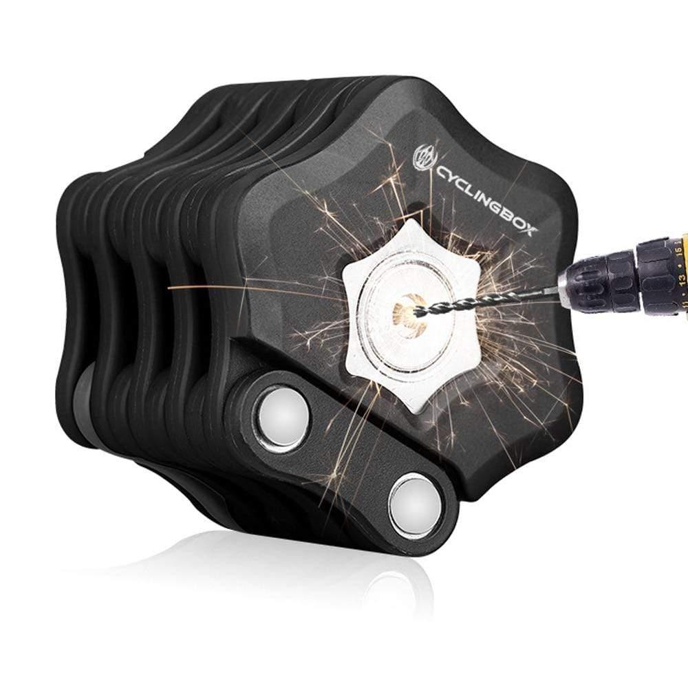 Best Bike Lock - Anti - theft, Folding, Hamburger Shape - Ammpoure Wellbeing