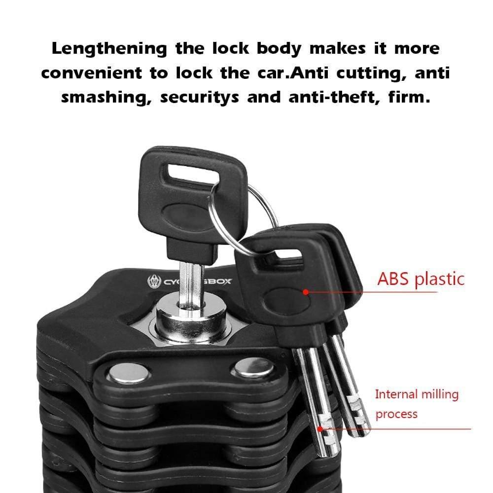 Best Bike Lock - Anti - theft, Folding, Hamburger Shape - Ammpoure Wellbeing