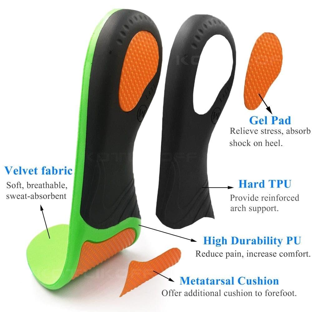Best Orthopedic Shoes Sole Insoles UK For Shoes Arch Foot Pad X/O Type Leg Correction Flat Foot Arch Support Sports Shoes Inserts - Ammpoure Wellbeing