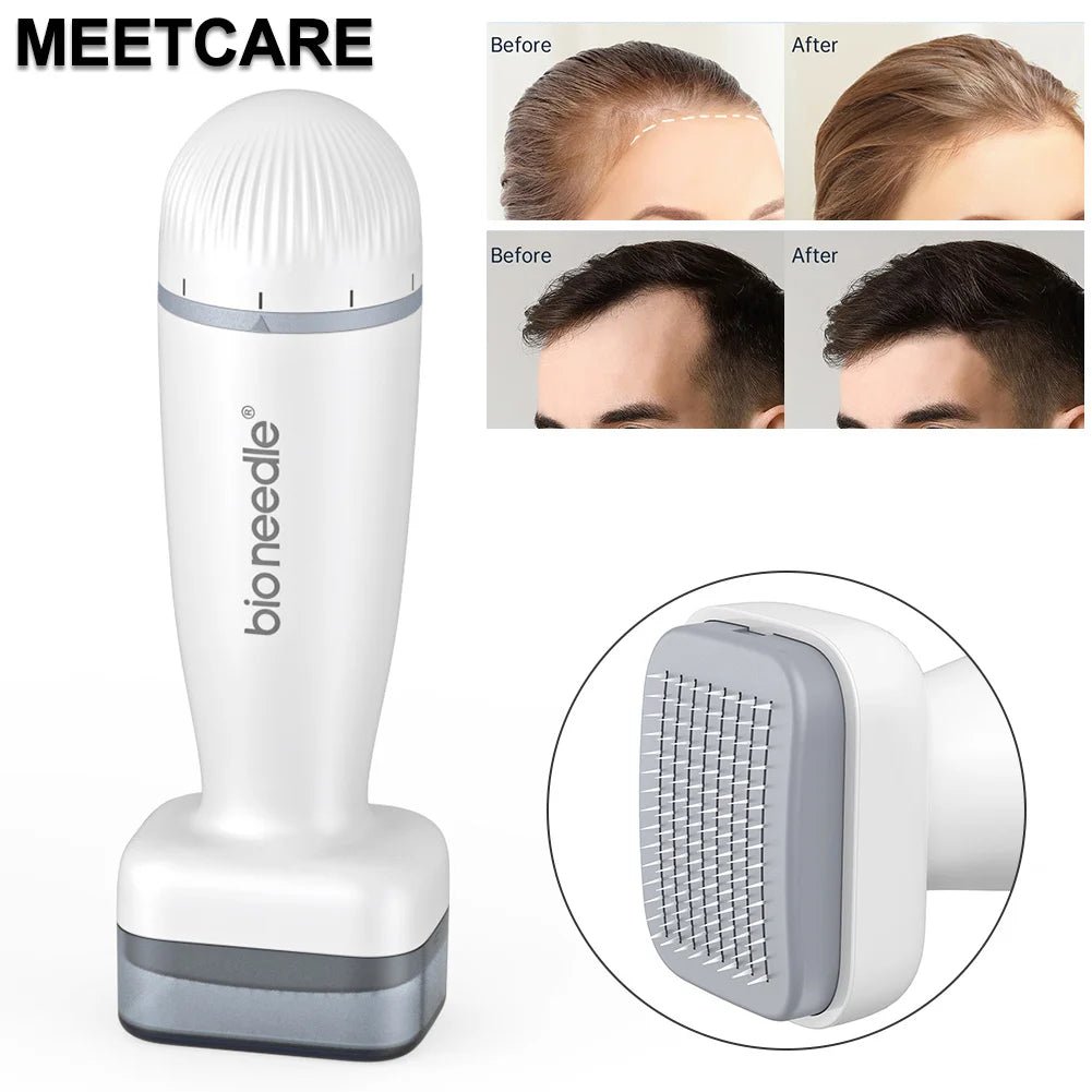 Bio 120pin Derma Roller Stamp Adjust Needle Derma Microneedle Pen for Beard Hair Growth Microneedling Dermaroller Skin Care - Ammpoure