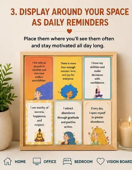 Bold Empowerment Affirmation Cards, Self-Belief Ritual, Resilience Journal Inserts (PDF) - Ammpoure
