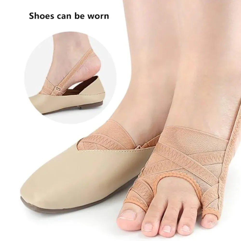 Bunion Corrector Breathable 4 Gears Adjustable Toe Valgus Corrector Comfortable Fabric Toe Orthotics Brace Men/Women - Ammpoure