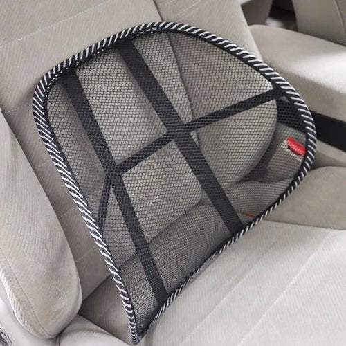 Car Seat Chair Back Cushion Mesh Lumbar Back Brace Car Seat Chair Cushion Massage Back Cushion Pad Support Home Office - Ammpoure
