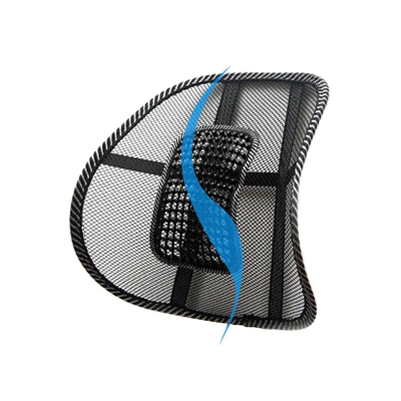 Car Seat Chair Back Cushion Mesh Lumbar Back Brace Car Seat Chair Cushion Massage Back Cushion Pad Support Home Office - Ammpoure