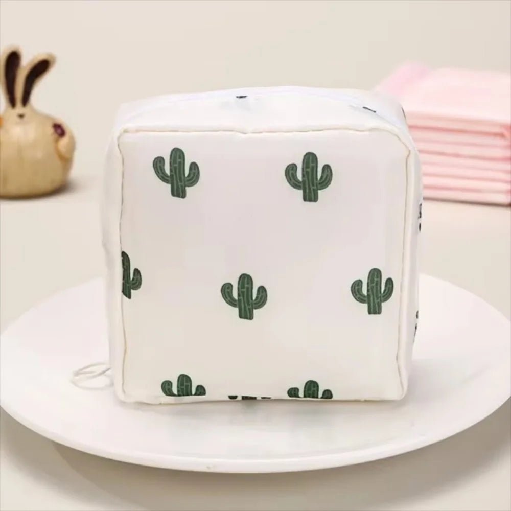 Cartoon Pattern Sanitary Napkin USA Bag Women Sanitary Napkin Tampon Storage Bag Portable Waterproof Multifunction Organizer Pouch - Ammpoure