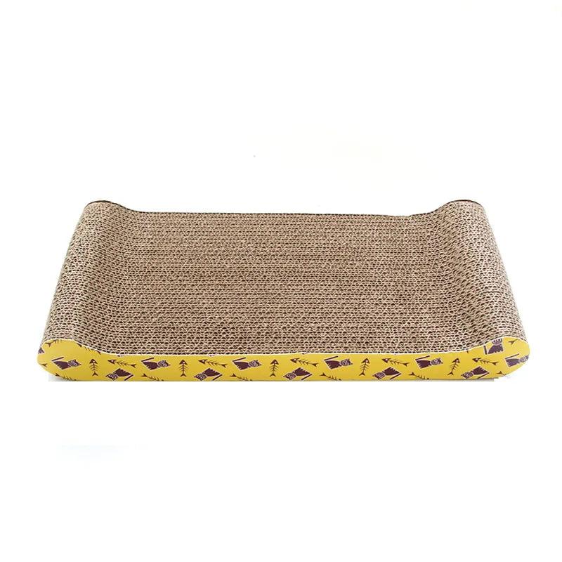Cat Toys Pet Cat Scratching Board Corrugated Cardboard Pad Grinding Nails Interactive Protecting Furniture Cats Scratcher Toy - Ammpoure Wellbeing