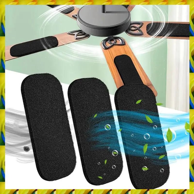 Ceiling Fan Filters Activated Carbon Air Filters Universal Home Self - adhesive Ceiling Fan Blades Filters Easy Install - Ammpoure