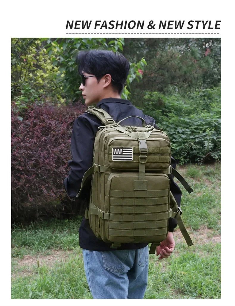 Climbing Outdoor Camouflage USA Backpack Men Bag Sports Travel Backpack Men Tactical Backpack Large Capacity Men Bags - Ammpoure
