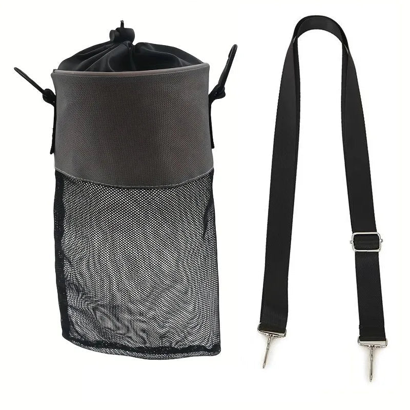Clothespin Storage Bag Hanging Grid Clothespin Storage Bag Outdoor Drawstring Clothespin Organization Bag Household Supplies - Ammpoure