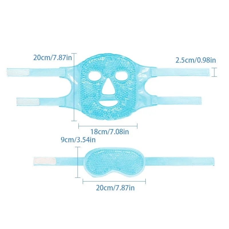 Cold Face Eye Masks Ice Face Mask Hot Cold Compress For Dark Circles Puffiness Cooling Face Masks For Women Man Skin Care Tools - Ammpoure