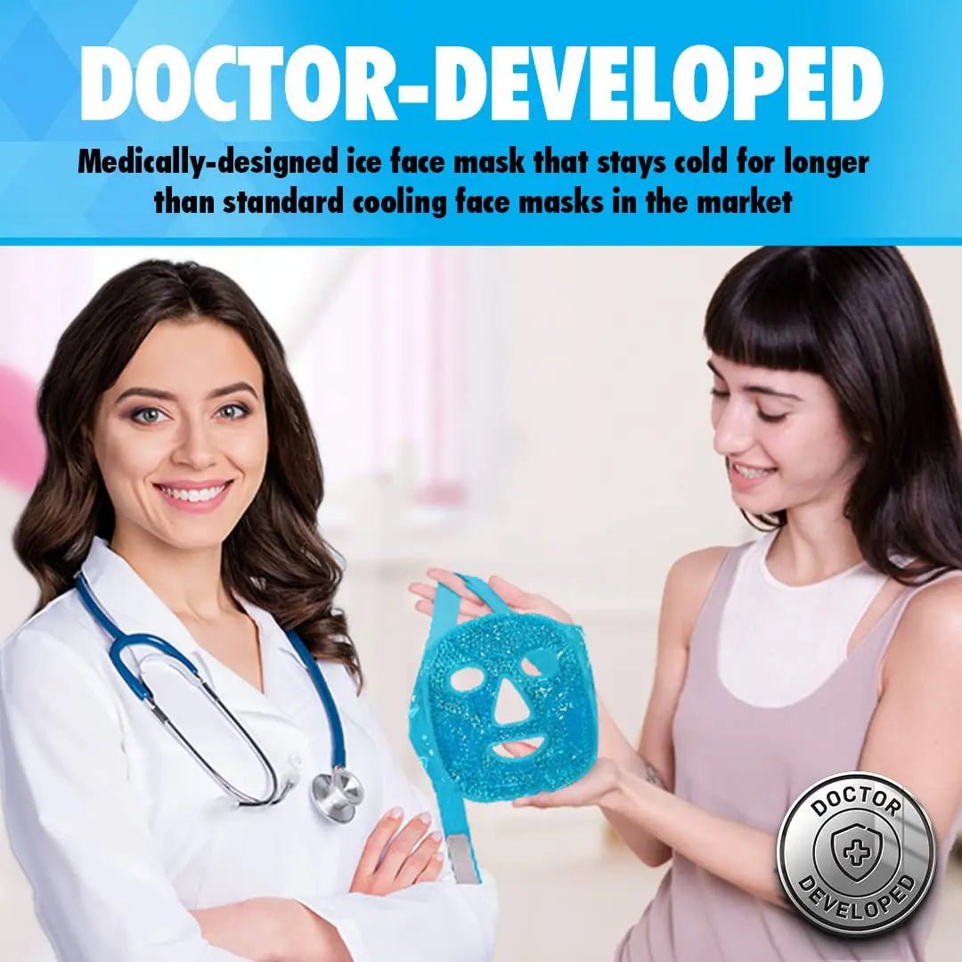 Cold Face Eye Masks Ice Face Mask Hot Cold Compress For Dark Circles Puffiness Cooling Face Masks For Women Man Skin Care Tools - Ammpoure