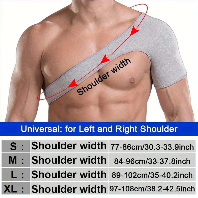 Compression Shoulder Brace, Shoulder Support Brace, AC Joint Rotator Cuff Brace, Adjustable Shoulder Strap Compression Sleeves - Ammpoure