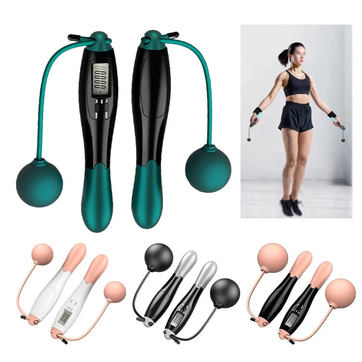 Cordless Jumping Ropeless Skipping Rope Fiess Jump - Ammpoure