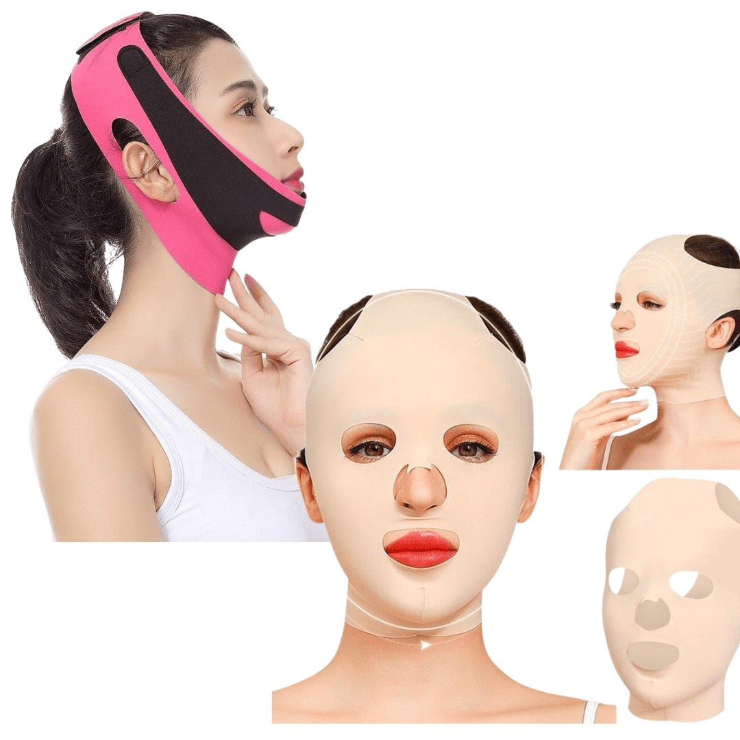 Deal: 3D Anti Wrinkle Mask + Face Slimming Bandage - Ammpoure
