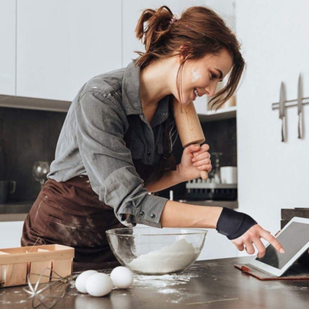 Deals: 1pair Carpal Tunnel Wrist Brace + Knee Support Brace Protector UK - Pair - Ammpoure