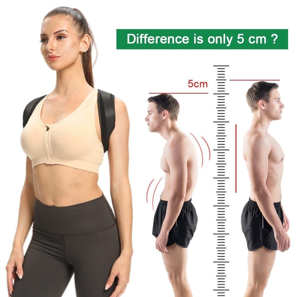 Deals: Adjustable Back Shoulder Posture Corrector Belt + Running waist bag for Men Women UK - Ammpoure